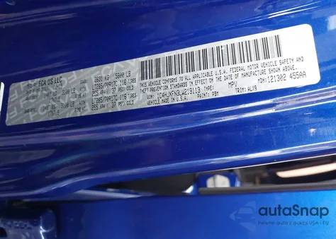 2020 Jeep Wrangler Unlimited Rubicon 4X4 z USA, uszkodzony, nr VIN 1C4HJXFN3LW219113